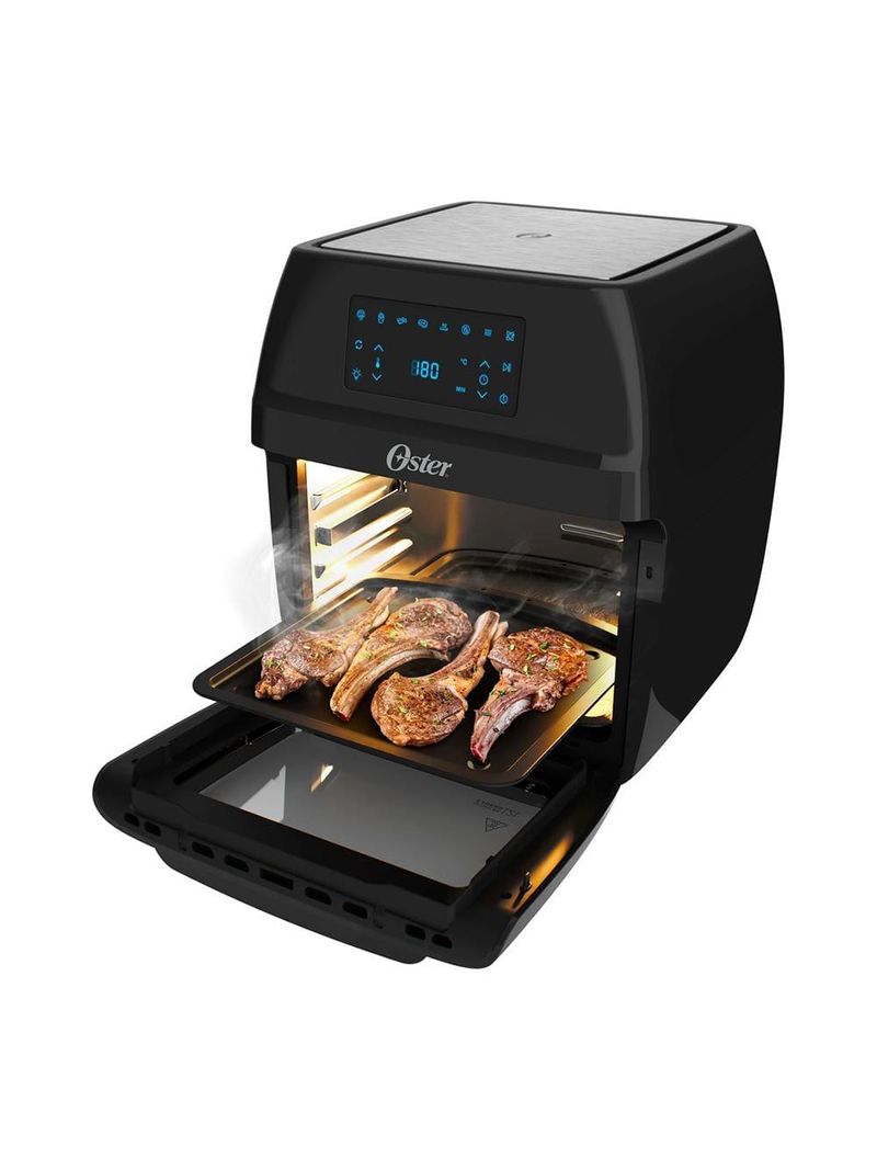 Fritadeira elétrica sem Óleo oster oven fryer ofrt780 3 em 1 12l - preta