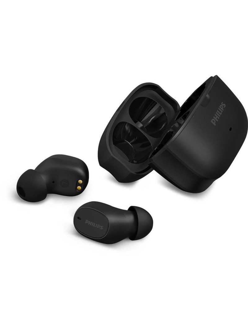 Fone de ouvido philips tat2500bk/00 intra-auricular true wireless bluetooth cancelamento de ruído 24h bateria preto
