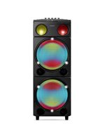 Caixa de som philips party speaker tax5509 2400w bluetooth luzes led preta