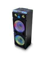 Caixa de som philips party speaker tax5509 2400w bluetooth luzes led preta