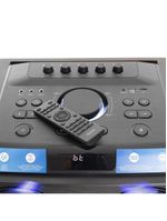 Caixa de som philips party speaker tax5509 2400w bluetooth luzes led preta