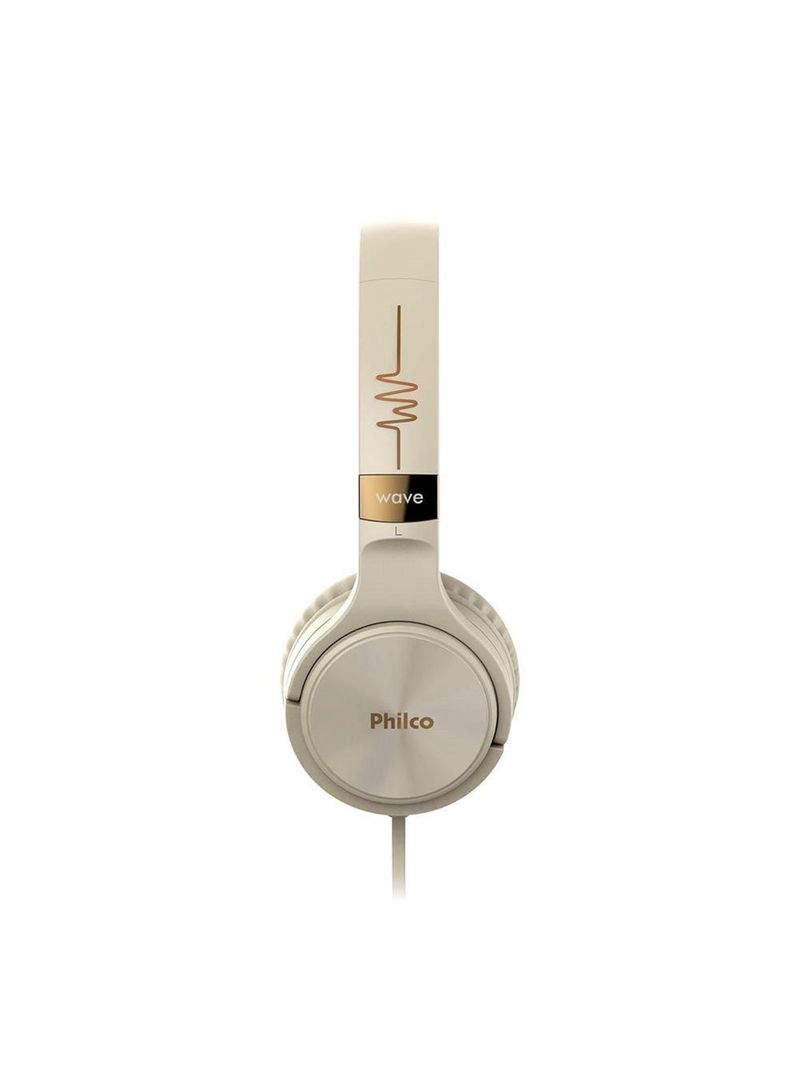 Fone de ouvido philco headphone pfo02g - bege