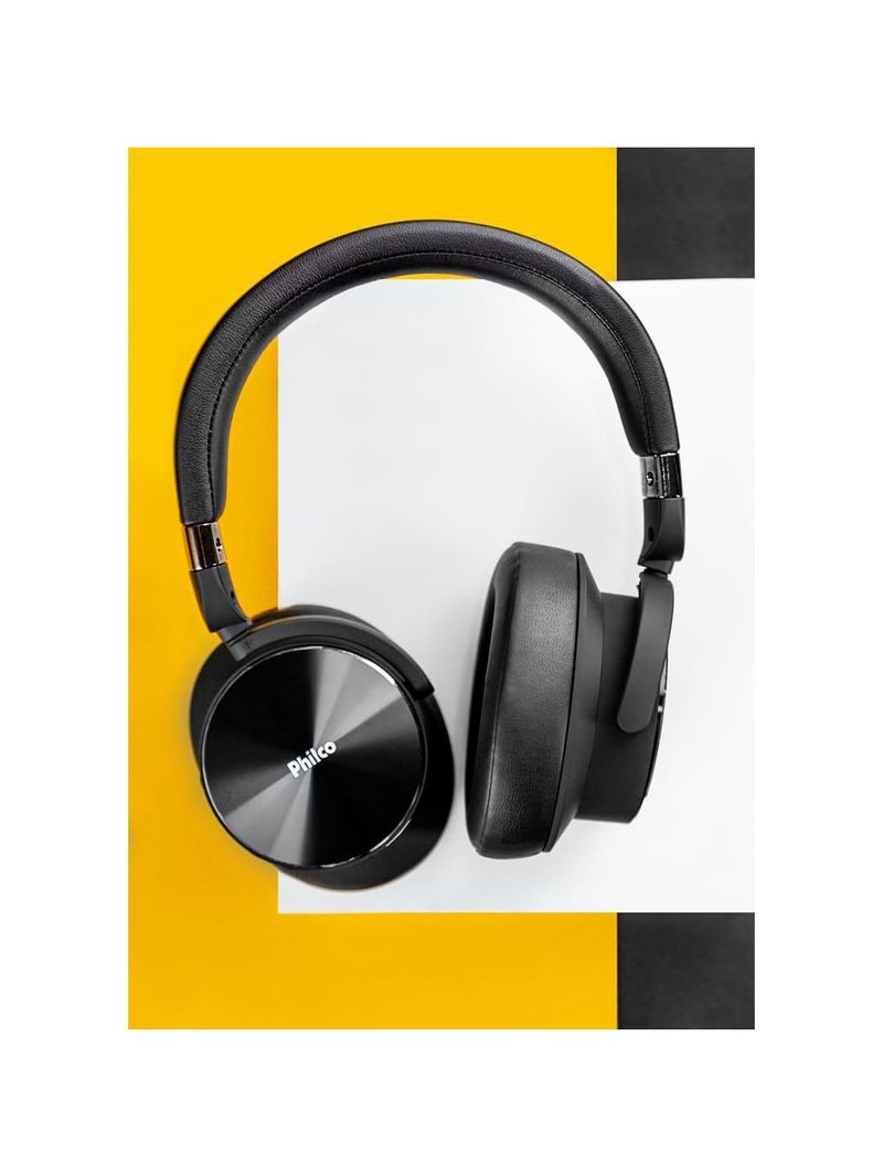 Fone de ouvido philco bluetooth noise-cancelling 30h pfo04btp – preto