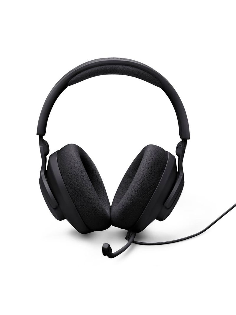 Fone de ouvido headset gamer jbl quantum 100m2 over-ear com conexão p3 e microfone removível – preto