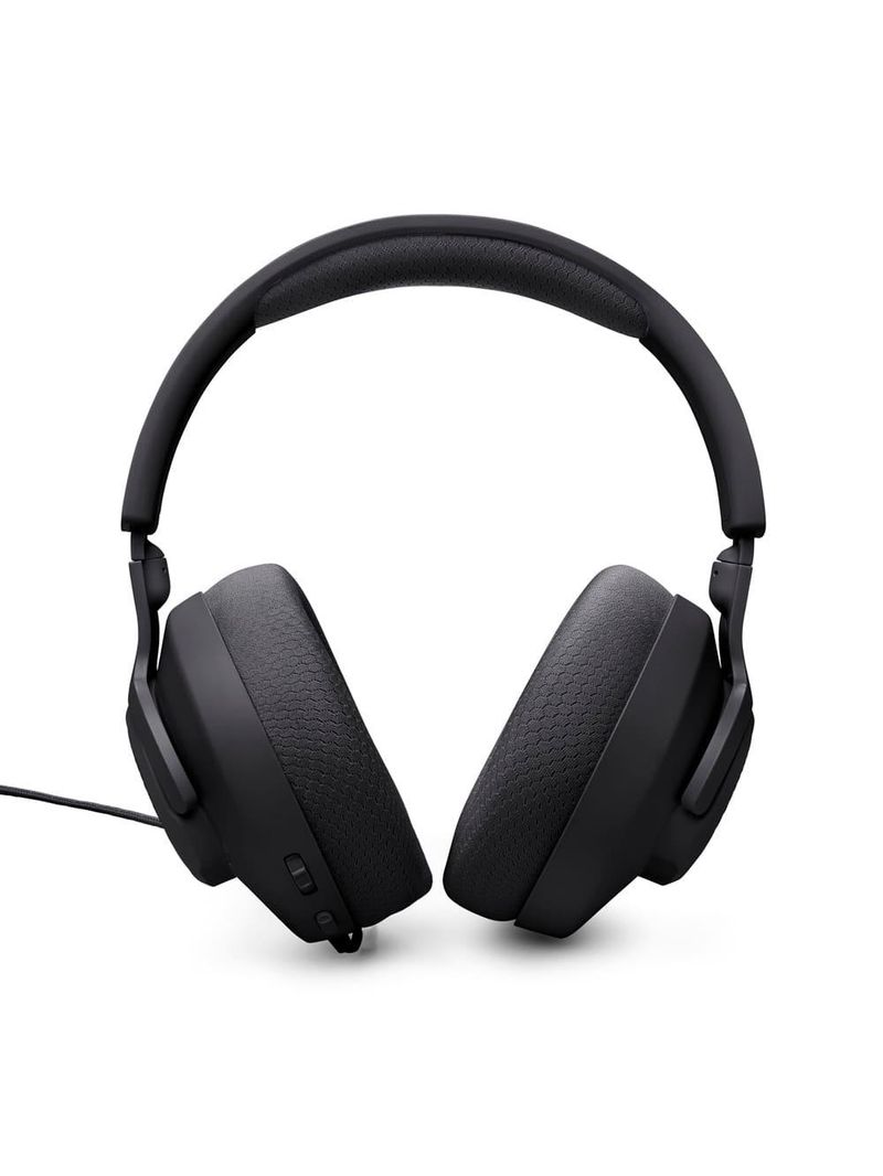 Fone de ouvido headset gamer jbl quantum 100m2 over-ear com conexão p3 e microfone removível – preto
