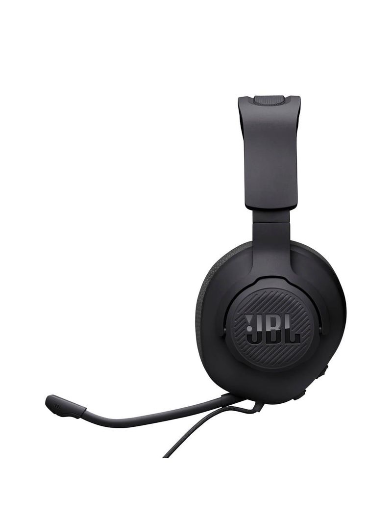 Fone de ouvido headset gamer jbl quantum 100m2 over-ear com conexão p3 e microfone removível – preto