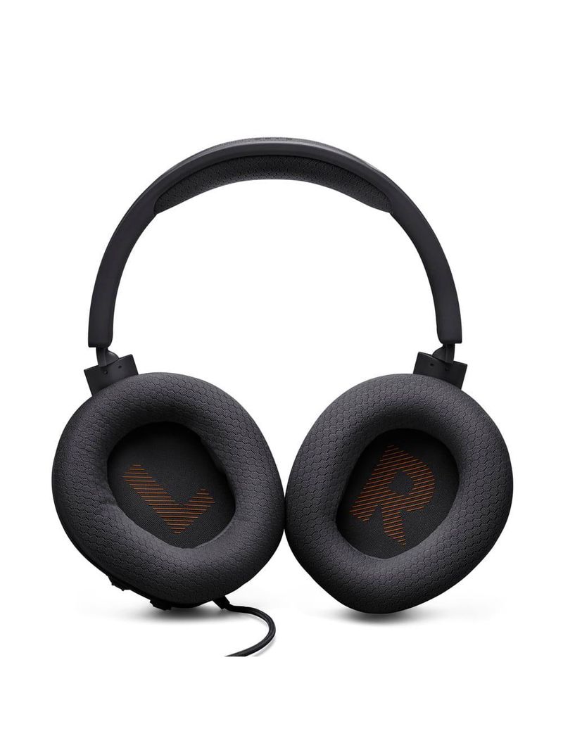 Fone de ouvido headset gamer jbl quantum 100m2 over-ear com conexão p3 e microfone removível – preto