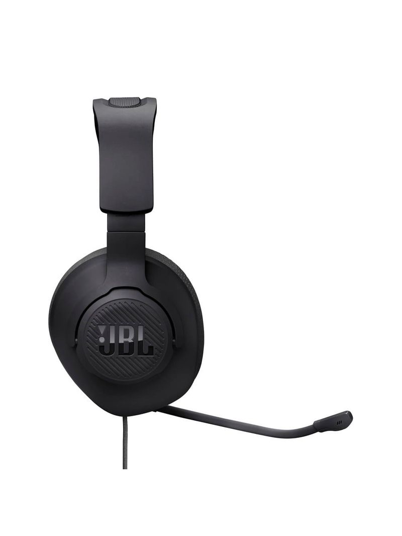 Fone de ouvido headset gamer jbl quantum 100m2 over-ear com conexão p3 e microfone removível – preto