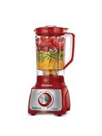Liquidificador mondial turbo l-1100 3l 1100w 12 velocidades vermelho/inox