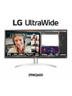Monitor ultrawide 29" lg 29wq600-b com tela ips, full hd, 100hz, amd freesync – branco