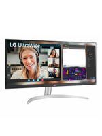 Monitor ultrawide 29" lg 29wq600-b com tela ips, full hd, 100hz, amd freesync – branco