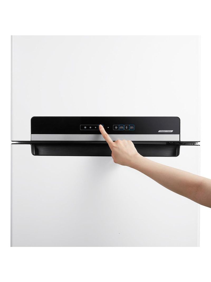 Geladeira midea duplex md-rt572evd011 frost free branca com painel touch e turbo freezer – 425 litros
