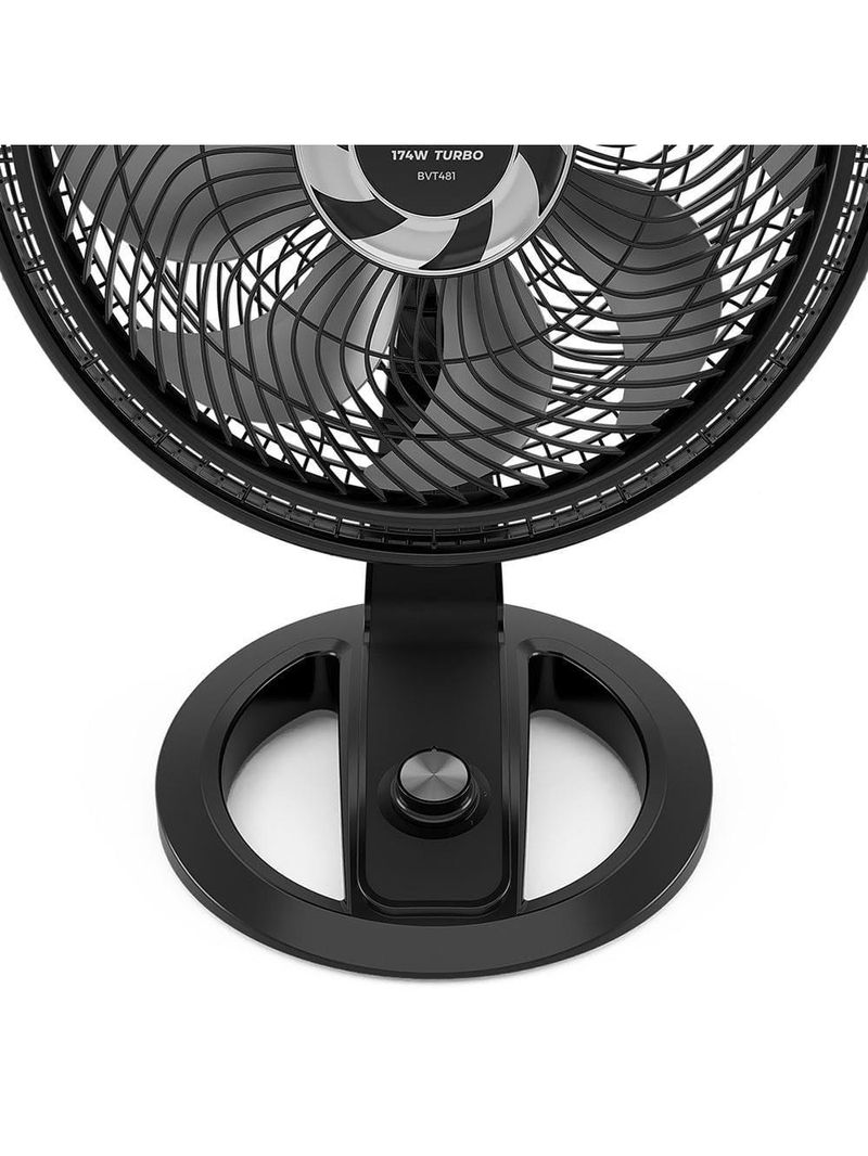 Ventilador de mesa britânia maxx force bvt481 47cm com 3 velocidades e 8 pás - preto