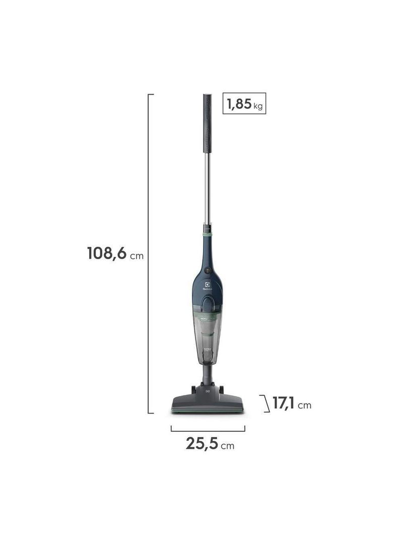 Aspirador de pó vertical 2 em 1 electrolux denim blue stk14 1300w azul