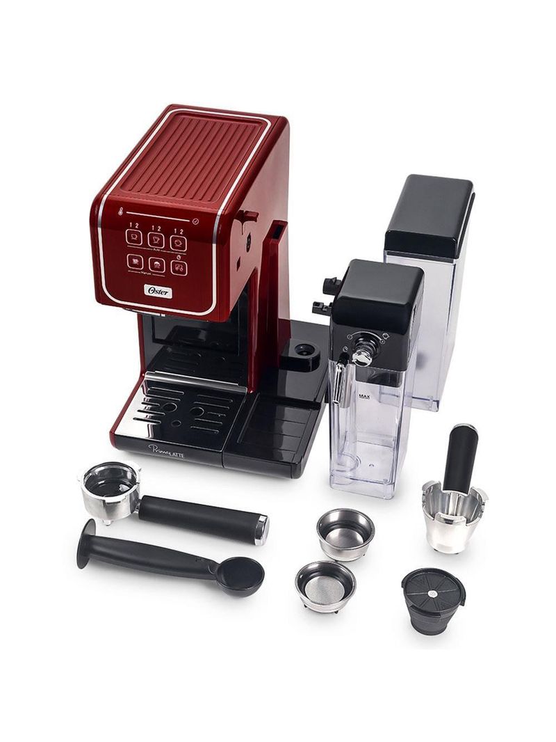Cafeteira espresso oster primalatte touch 6801 - vermelha