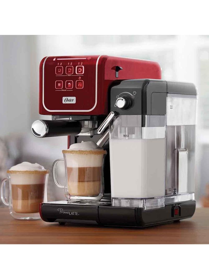Cafeteira espresso oster primalatte touch 6801 - vermelha
