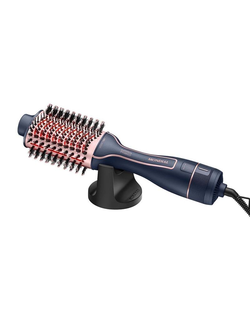 Escova secadora mondial infrared es-01 1200w azul/rose bivolt