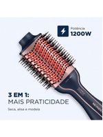 Escova secadora mondial infrared es-01 1200w azul/rose bivolt