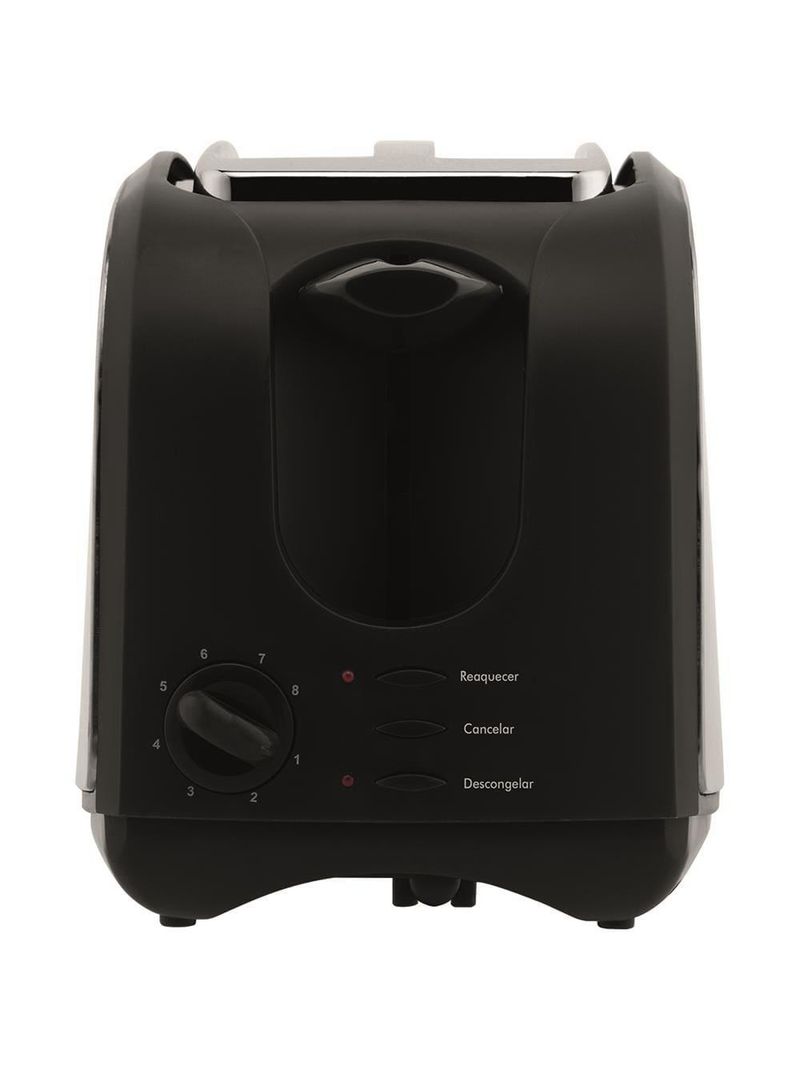 Torradeira french toast philco com 8 níveis de tostagem - inox/preto