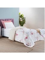 Coberdrom cobertor fantasy solteiro infantiil sherpa manta toque lã de carneiro - bailarina - branco