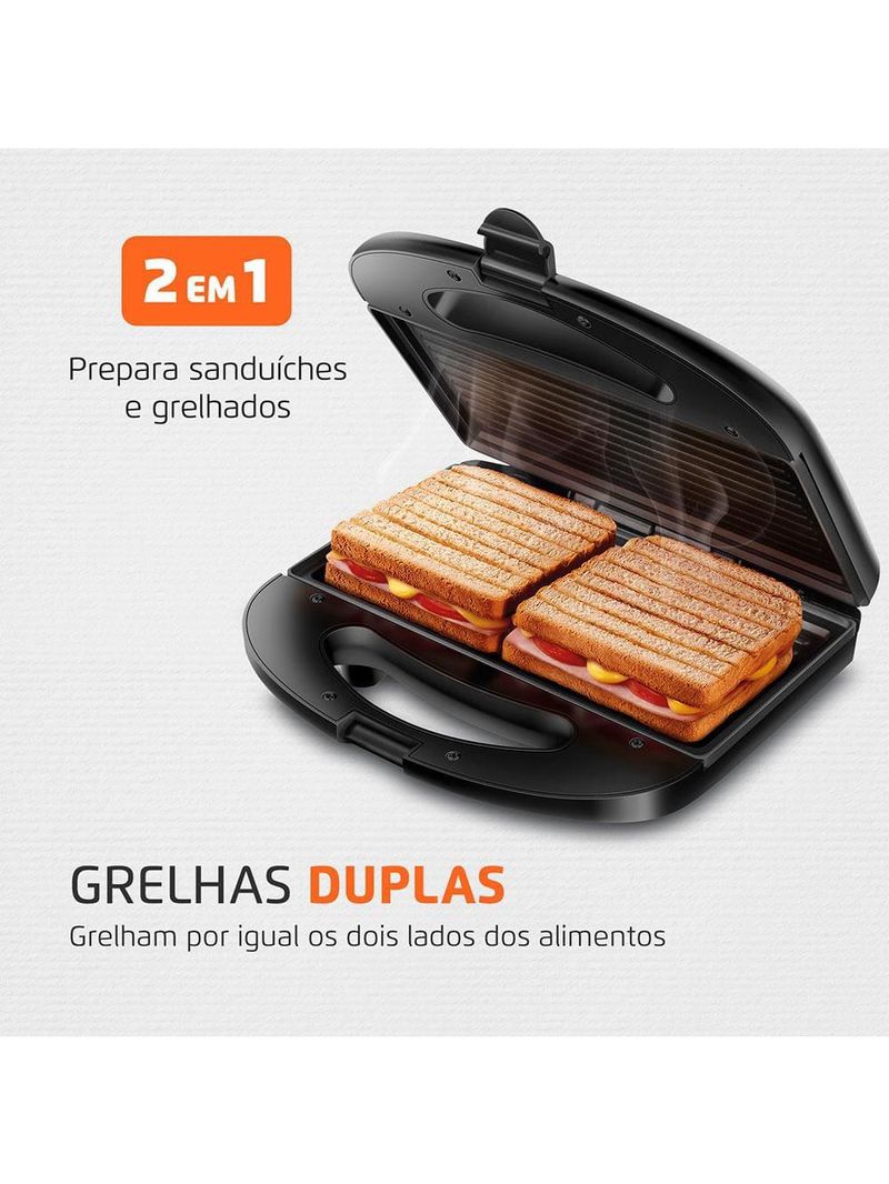 Sanduicheira mondial master grill s-20 - preto/inox