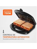 Sanduicheira mondial master grill s-20 - preto/inox
