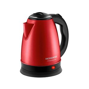 Chaleira elétrica mondial ce-06-r 2 litros 1200w - vermelha