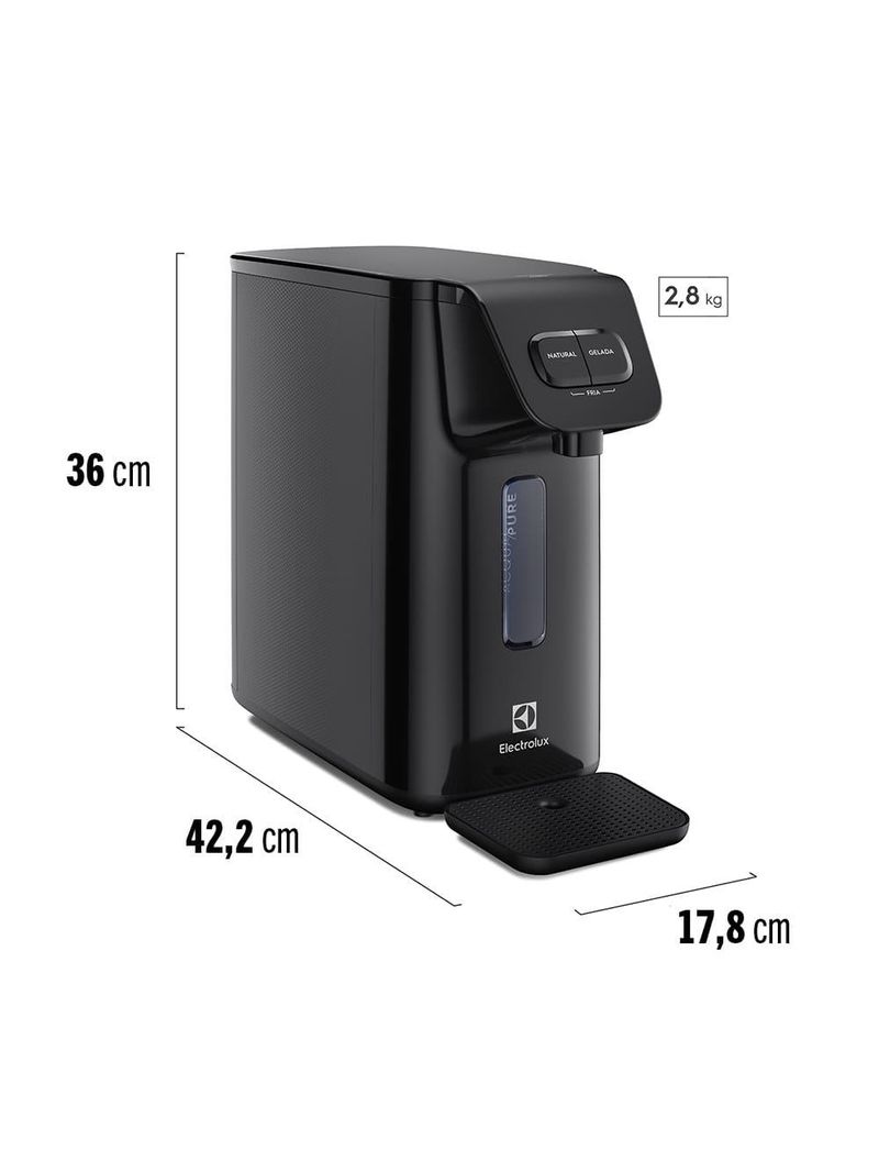 Purificador de Água electrolux pe15p bivolt - preto