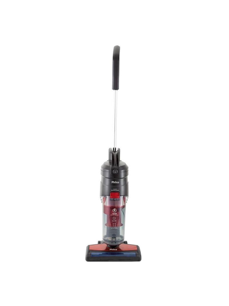 Aspirador de pó vertical philco power clean pas4000v 2000w – preto/vermelho