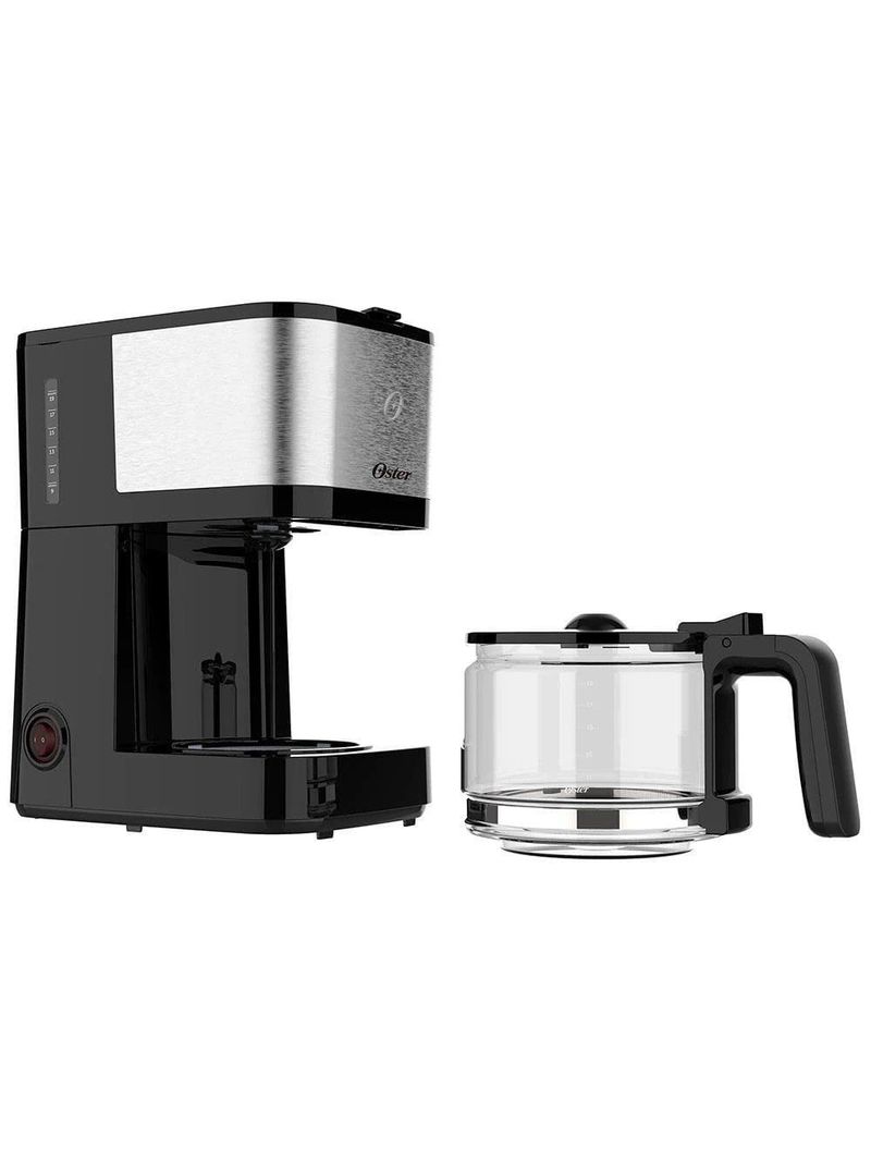 Cafeteira elétrica oster ocaf300 19 xícaras - preta/inox
