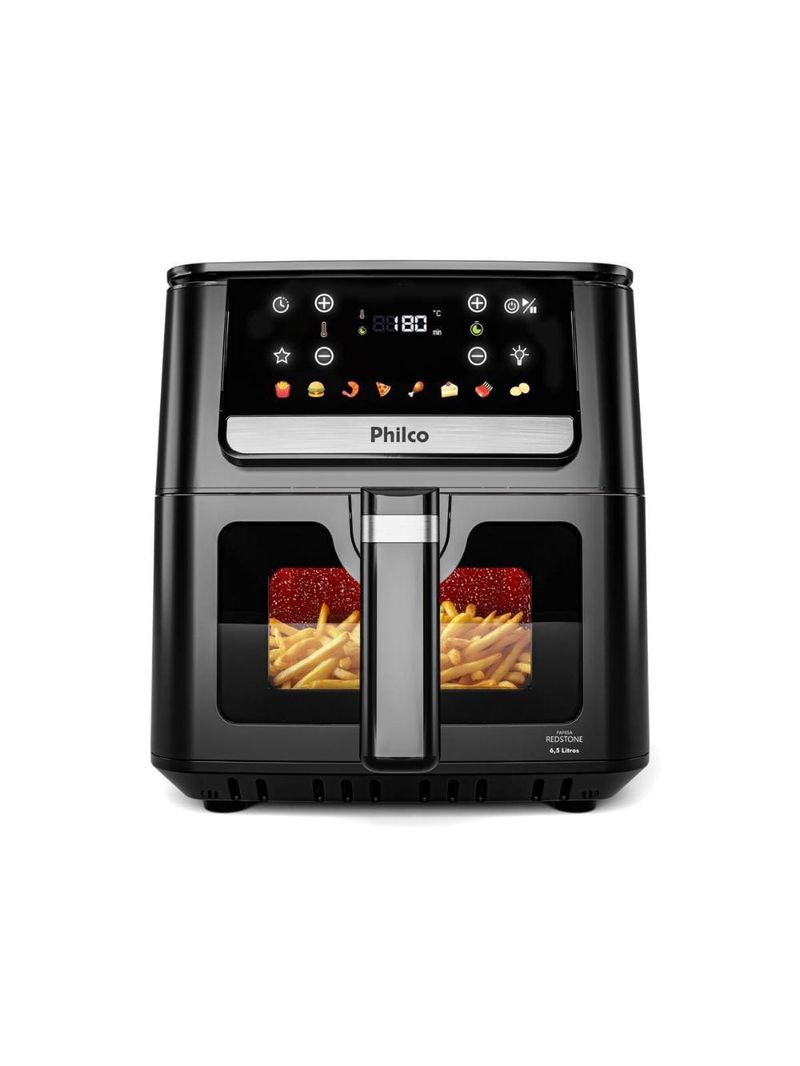 Fritadeira elétrica philco paf65a redstone 6,5l 1700w air flow preta