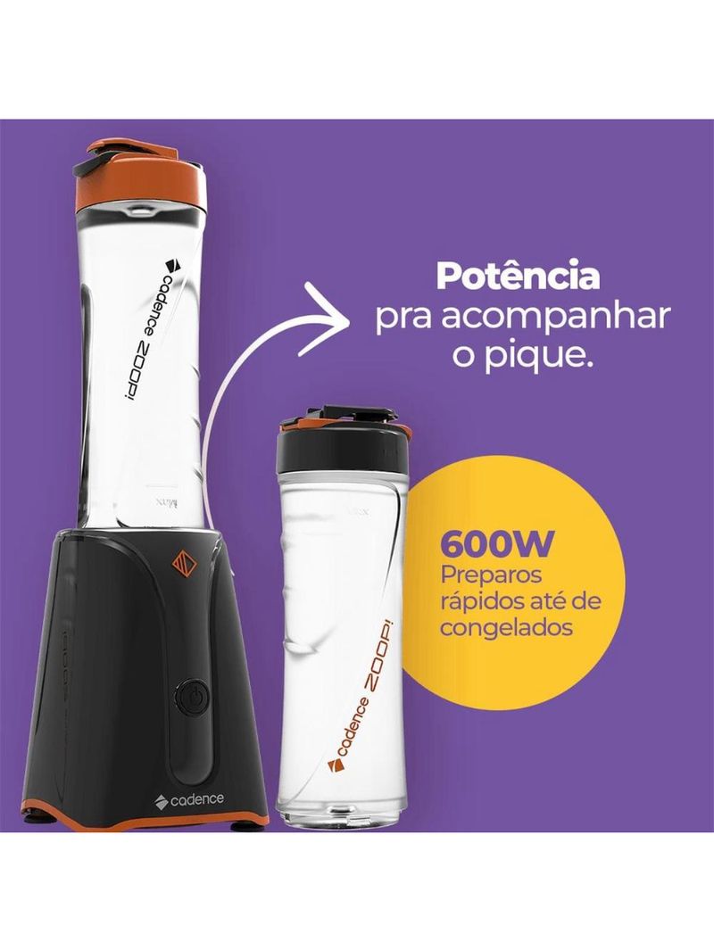 Blender cadence zoo contrast bld701 600w 2 jarras bpa free desmontável