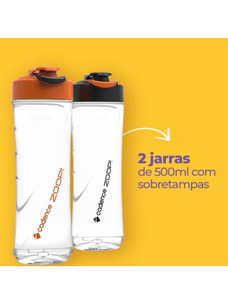 Blender cadence zoo contrast bld701 600w 2 jarras bpa free desmontável