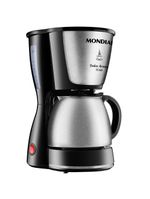 Cafeteira elétrica mondial dolce arome thermo inox c-34 15 xícaras – preta e inox