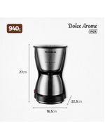 Cafeteira elétrica mondial dolce arome thermo inox c-34 15 xícaras – preta e inox