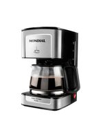 Cafeteira elétrica mondial dolce arome vidro c-43-20x-si 20 xícaras 550w – preto/inox