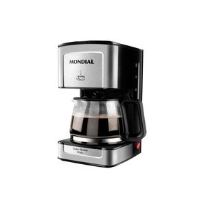 Cafeteira elétrica mondial dolce arome vidro c-43-20x-si 20 xícaras 550w – preto/inox