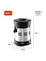 Extrator de frutas mondial turbo premium e-10 250w bivolt - preto