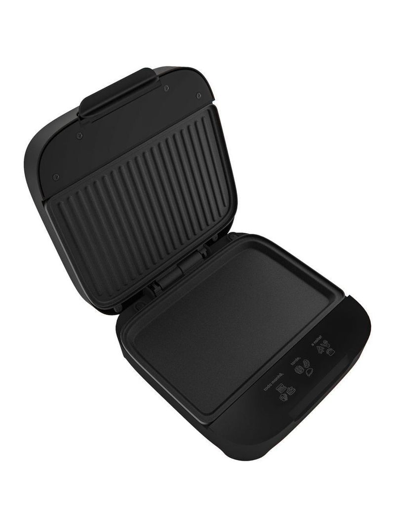 Sanduicheira elétrica cadence click 750w com botão liga e desliga - san400