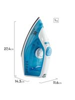Ferro de passar a vapor base antiaderente com spray electrolux easyline sie60 azul