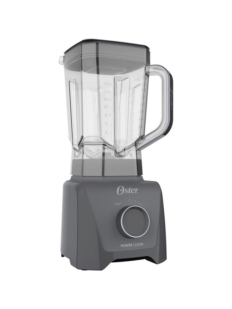 Liquidificador oster 1100 full oliq606 cinza com 12 velocidades - 1100w