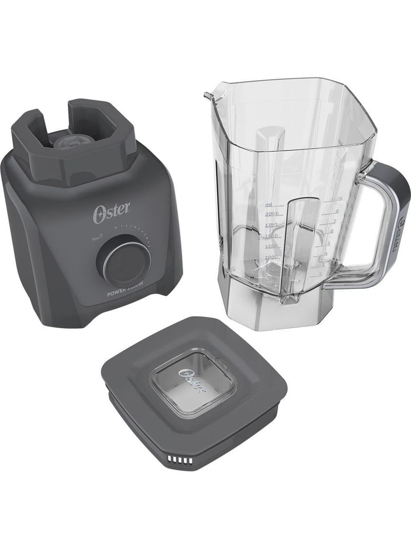 Liquidificador oster 1100 full oliq606 cinza com 12 velocidades - 1100w