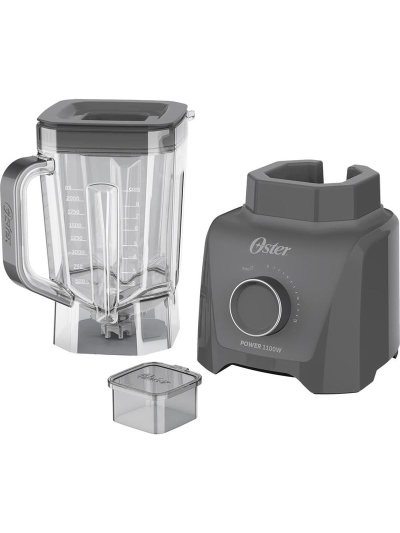 Liquidificador oster 1100 full oliq606 cinza com 12 velocidades - 1100w