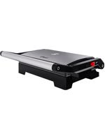 Mini grill elétrico oster ogrl230 2 em 1 com abertura 180° - inox