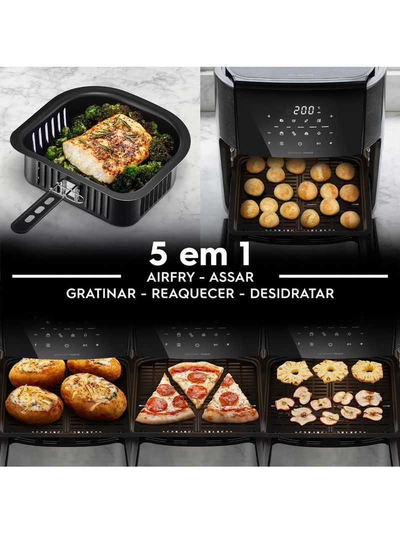 Fritadeira airfryer oven electrolux eaf85 experience rita lobo 12l 1700w 5 em 1 grafite