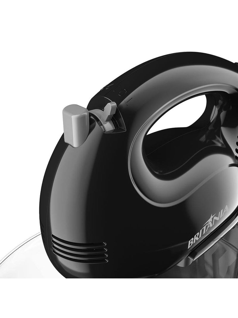 Batedeira britânia pérola 550 turbo com 4 velocidades e 2 tigelas – preta