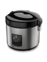 Panela elétrica de arroz electrolux efficient erc20 por rita lobo com trava de segurança 3,5l – inox e preta