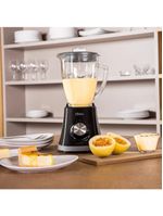 Liquidificador oster super chef preto com copo de vidro 750w e 8 velocidades