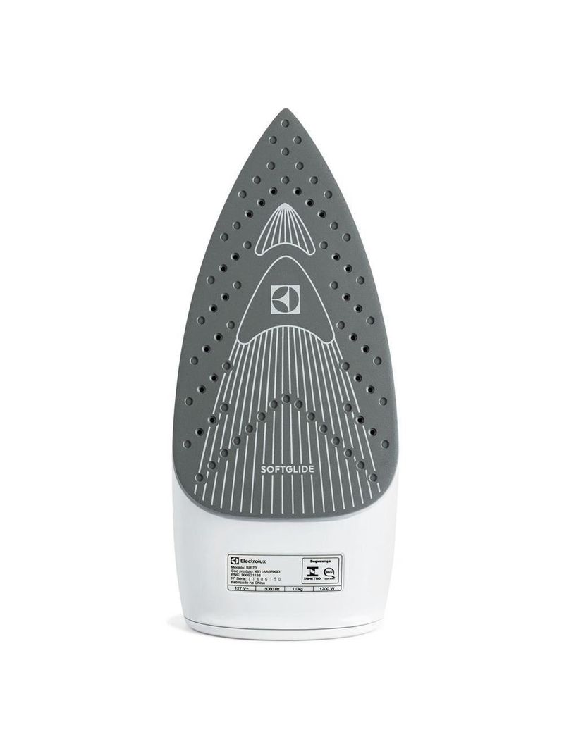 Ferro de passar a vapor base cerâmica com spray electrolux easyline sie70 verde