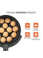 Fritadeira elétrica sem Óleo air fryer mondial af-30 family inox iv 3,5l – preta